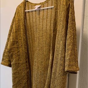 LulaRoe Lindsay size Small Mustard/black